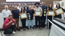 CÂMARA MUNICIPAL OUTORGOU VOTO DE LOUVOR A ATLETAS DE DESTAQUE NO JIU-JITSU