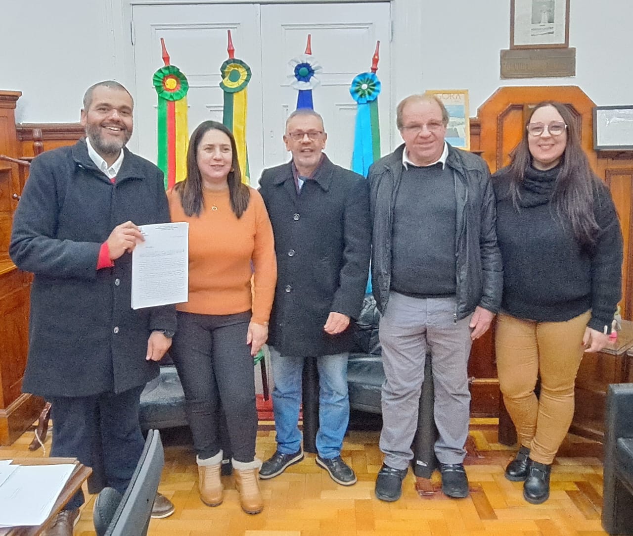 Câmara Municipal recebe Projeto de Lei que cria o Fundo Municipal da Reconstrução.