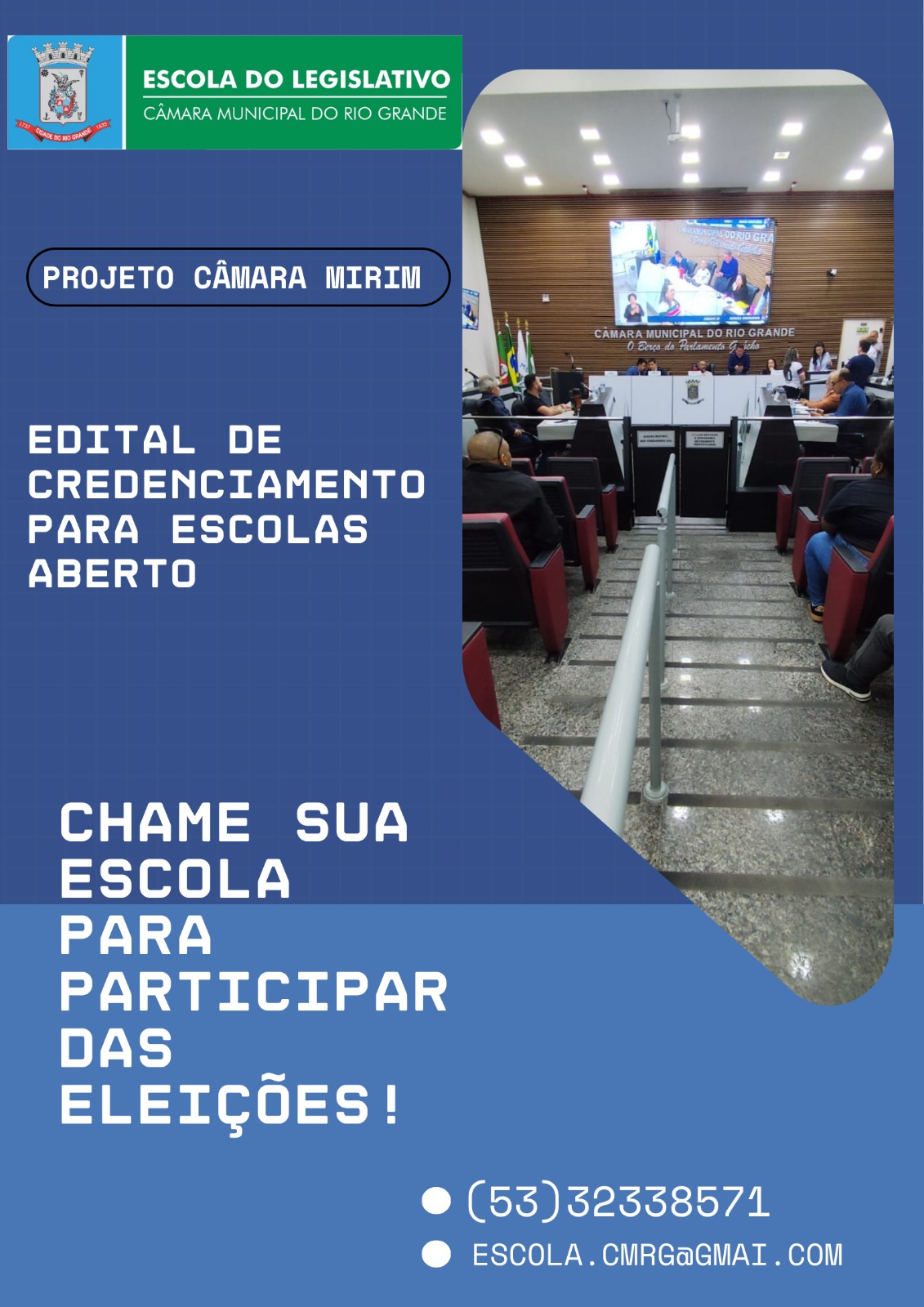  Chamada para Credenciamento – Projeto Câmara Mirim 2025.