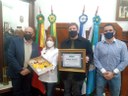 Tradicional Doceria do Balneário Cassino recebe homenagem na Presidência da Câmara